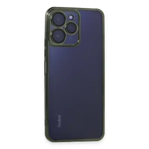 Xiaomi Redmi 12 Kılıf Razer Lensli Silikon - Yeşil