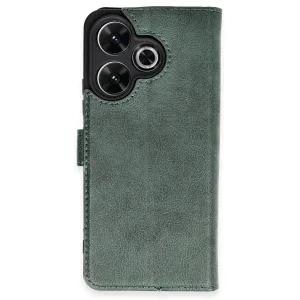 Xiaomi Redmi 13 4g Kılıf Trend S Plus Kapaklı Kılıf - Yeşil