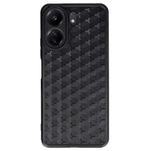 Xiaomi Redmi 13c Kılıf Petek Silikon Kapak - Siyah