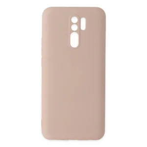 Xiaomi Redmi 9 Kılıf Nano İçi Kadife Silikon - Pudra