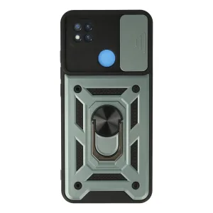 Xiaomi Redmi 9c Kılıf Pars Lens Yüzüklü Silikon - Yeşil