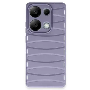 Xiaomi Redmi Note 13 Pro 4g Kılıf Bibercas Silikon Kapak - Lila