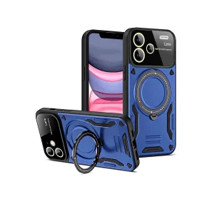 Xiaomi Redmi Note 13 Pro Plus Joy Lens Standlı Kapak - Lacivert