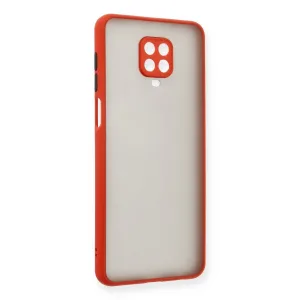 Xiaomi Redmi Note 9 Pro Kılıf Montreal Silikon Kapak - Kırmızı