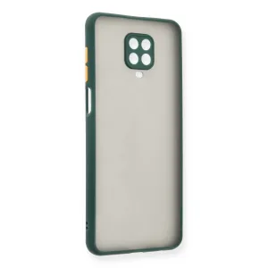 Xiaomi Redmi Note 9 Pro Kılıf Montreal Silikon Kapak - Yeşil