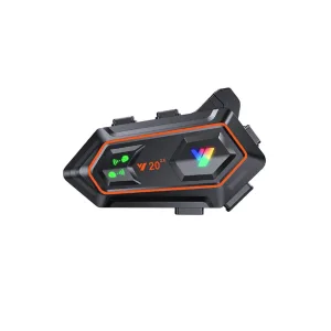 Y20 2x 1000m Telsiz Mesafeli 2 Kişi Bağlantılı Bluetooth Kask Kulaklık Fenerli İntercom