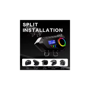 Y30 Kask Kulaklık Bluetooth Motosiklet Kulaklık Rgb Radyolu Intercom