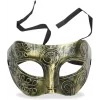 Altın Eskitme Yüz Maskesi - Antik Tarz Balo Maskesi