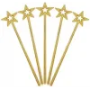 Altın Renk Yıldız Peri Asası Peri Değneği 34 Cm 1 Adet