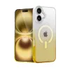 Apple İphone 16 Plus Pummel Shiny Magsafe Kapak - Gold