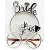 Bride Yazılı Taç Ve Bride To Be Yazılı Gözlük Seti Gümüş Renk