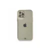 İphone 12 Pro Kılıf Liva Taşlı Silikon - Beyaz