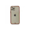 İphone 12 Pro Kılıf Liva Taşlı Silikon - Kırmızı