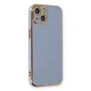 İphone 13 Kılıf Volet Silikon - Mavi