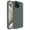 İphone 15 Plus Kılıf First Silikon - Koyu Yeşil