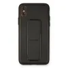 İphone Xs Max Kılıf Coco Deri Standlı Kapak - Siyah