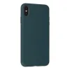 İphone Xs Max Kılıf Nano İçi Kadife Silikon - Koyu Yeşil