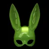 Karanlıkta Parlayan Fosforlu Tavşan Maskesi – Glow Bunny Masquerade Maske (32x22 Cm)