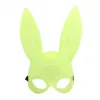 Karanlıkta Parlayan Fosforlu Tavşan Maskesi – Glow Bunny Masquerade Maske (32x22 Cm)