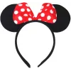 Kırmızı Fiyonklu Minnie Mouse Taç Fare Tacı Kafa Bandı