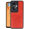 Newface Oppo Reno 11f Kılıf Aras Deri Kapak - Kırmızı