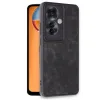 Newface Oppo Reno 11f Kılıf Aras Deri Kapak - Siyah
