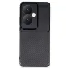 Newface Oppo Reno 11f Kılıf Auto Focus Karbon Kapak - Siyah