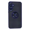 Newface Samsung Galaxy A15 4g Kılıf Montreal Yüzüklü Silikon Kapak - Lacivert