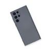 Newface Samsung Galaxy S24 Ultra Kılıf Nano İçi Kadife Silikon - Gri