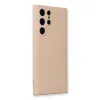 Newface Samsung Galaxy S24 Ultra Kılıf Nano İçi Kadife Silikon - Pudra