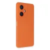 Newface Vivo Y27 Kılıf Nano İçi Kadife Silikon - Turuncu