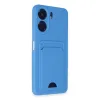 Newface Xiaomi Redmi 13c Kılıf Kelvin Kartvizitli Silikon - Mavi