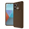 Newface Xiaomi Redmi Note 13 Pro 4g Kılıf Auto Focus Karbon Kapak - Kahverengi
