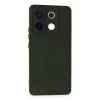 Newface Xiaomi Redmi Note 13 Pro 5g Kılıf Nano İçi Kadife Silikon - Koyu Yeşil
