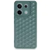 Newface Xiaomi Redmi Note 13 Pro 5g Kılıf Petek Silikon Kapak - Koyu Yeşil