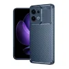 Oppo Reno 13 Pro Kılıf Auto Focus Karbon Kapak - Lacivert