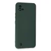 Realme C11 2021 Kılıf Nano İçi Kadife Silikon - Koyu Yeşil