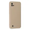 Realme C11 2021 Kılıf Nano İçi Kadife Silikon - Pudra