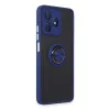 Realme C53 Kılıf Montreal Yüzüklü Silikon Kapak - Lacivert