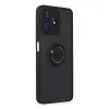 Realme C53 Kılıf Montreal Yüzüklü Silikon Kapak - Siyah