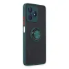 Realme C53 Kılıf Montreal Yüzüklü Silikon Kapak - Yeşil