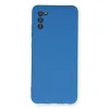 Samsung Galaxy A02s Kılıf Nano İçi Kadife Silikon - Mavi