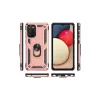 Samsung Galaxy A02s Kılıf Sofya Yüzüklü Silikon Kapak - Rose