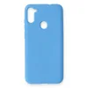 Samsung Galaxy A11 Kılıf Nano İçi Kadife Silikon - Mavi