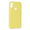Samsung Galaxy A11 Kılıf Nano İçi Kadife Silikon - Sarı