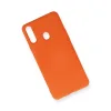 Samsung Galaxy A20s Kılıf Nano İçi Kadife Silikon - Turuncu