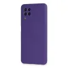 Samsung Galaxy A22 Kılıf Nano İçi Kadife Silikon - Mor