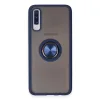 Samsung Galaxy A70 Kılıf Montreal Yüzüklü Silikon Kapak - Lacivert