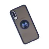 Samsung Galaxy A70 Kılıf Montreal Yüzüklü Silikon Kapak - Lacivert