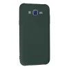 Samsung Galaxy J7 Kılıf Nano İçi Kadife Silikon - Koyu Yeşil